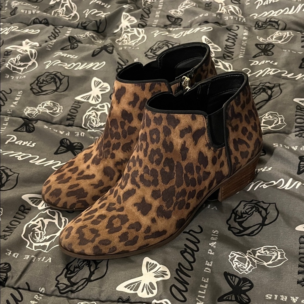 Circus by Sam Edelman Brown Leopard Ankle Boots